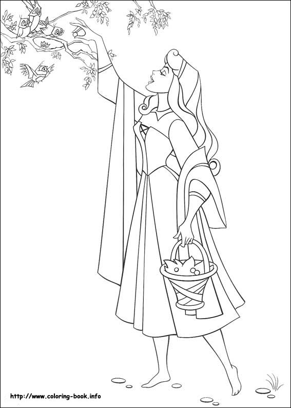 Sleeping Beauty coloring picture